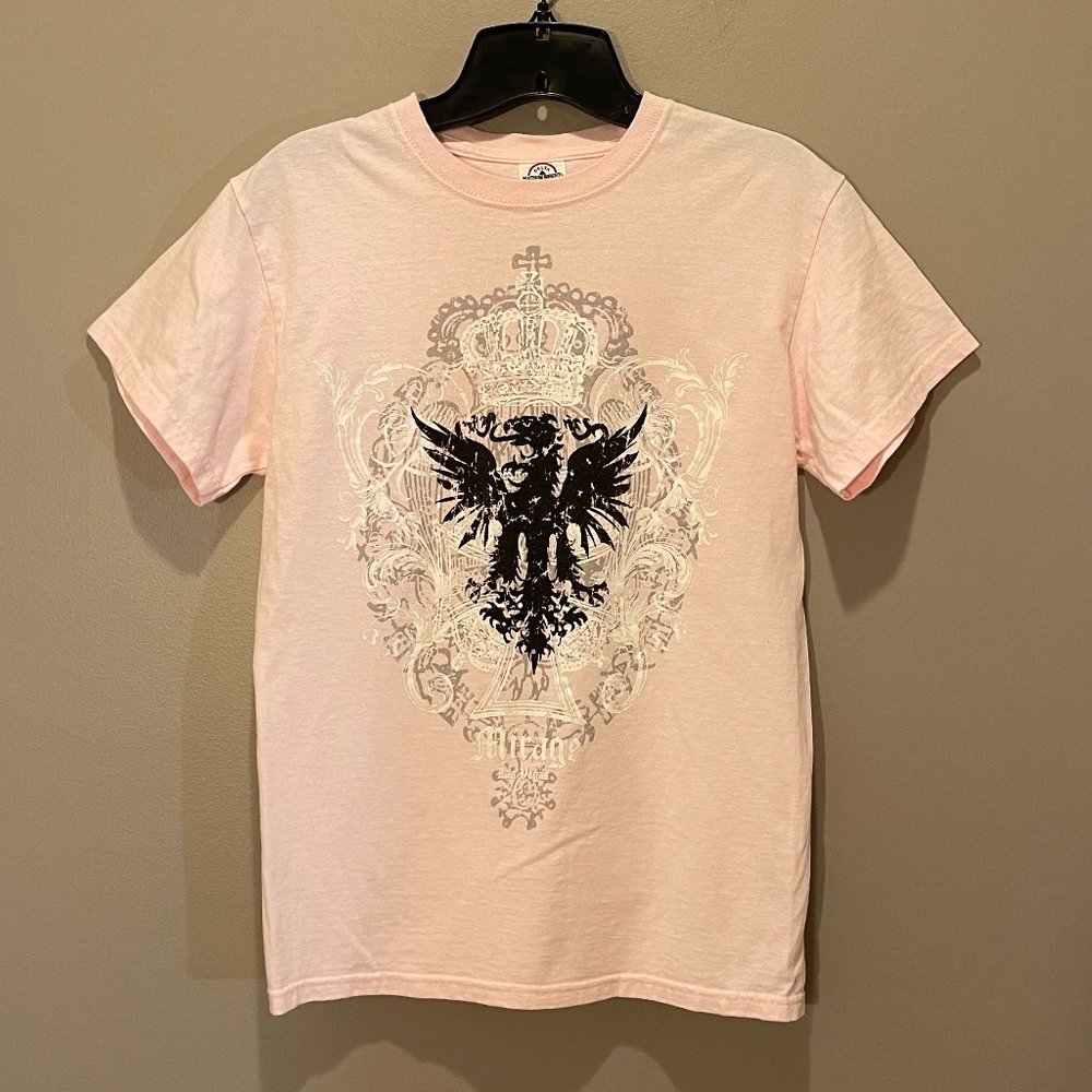 Mirage Hotel & Casino Womens Graphic Tee Pink sz S  NWOT